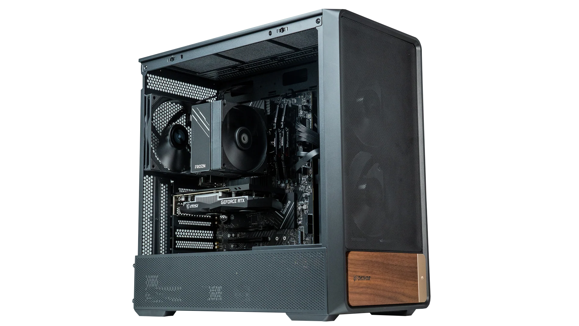 Budget Black/Wood Gaming PC